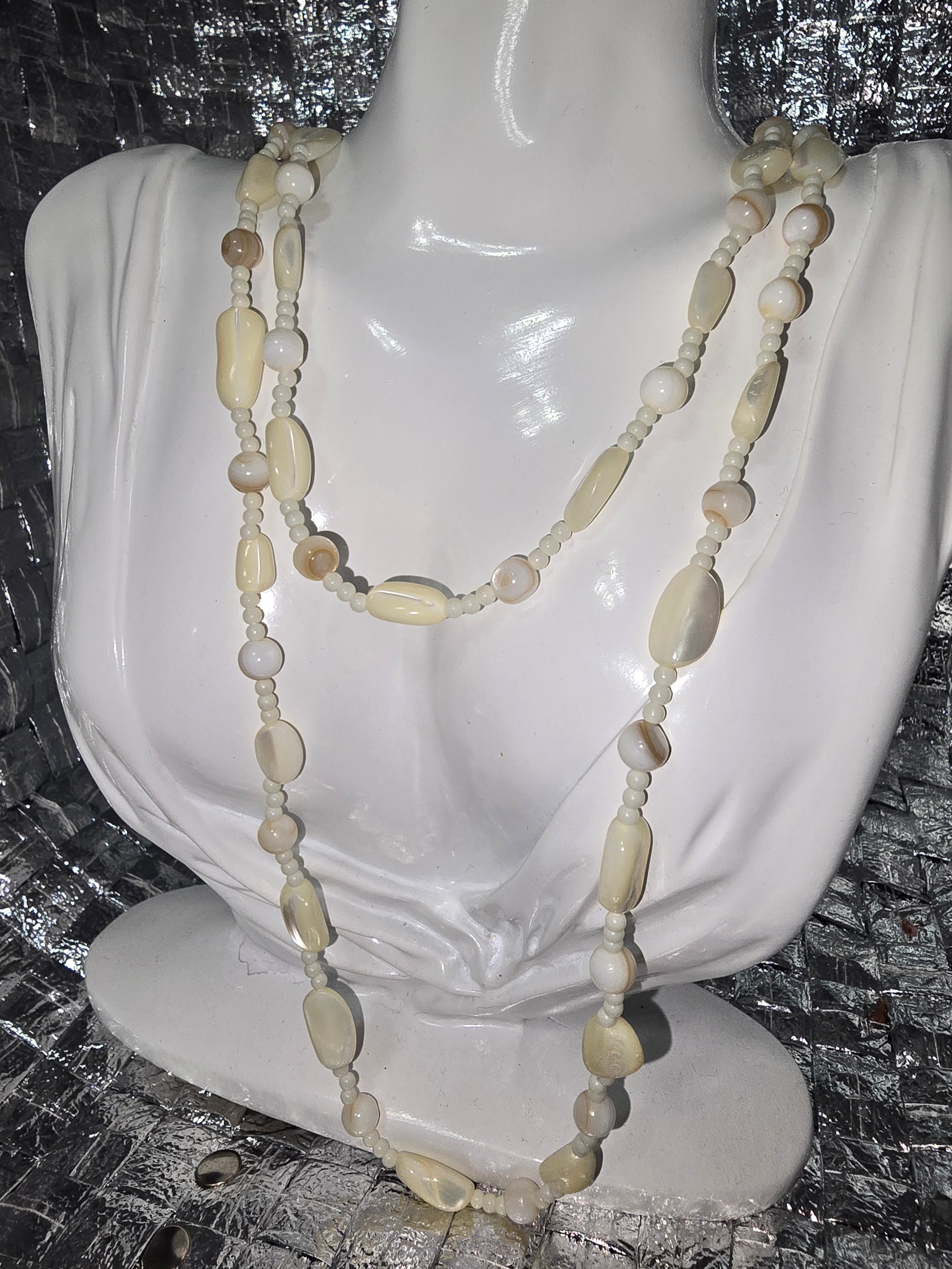 Vintage 70s beaded XL Necklace