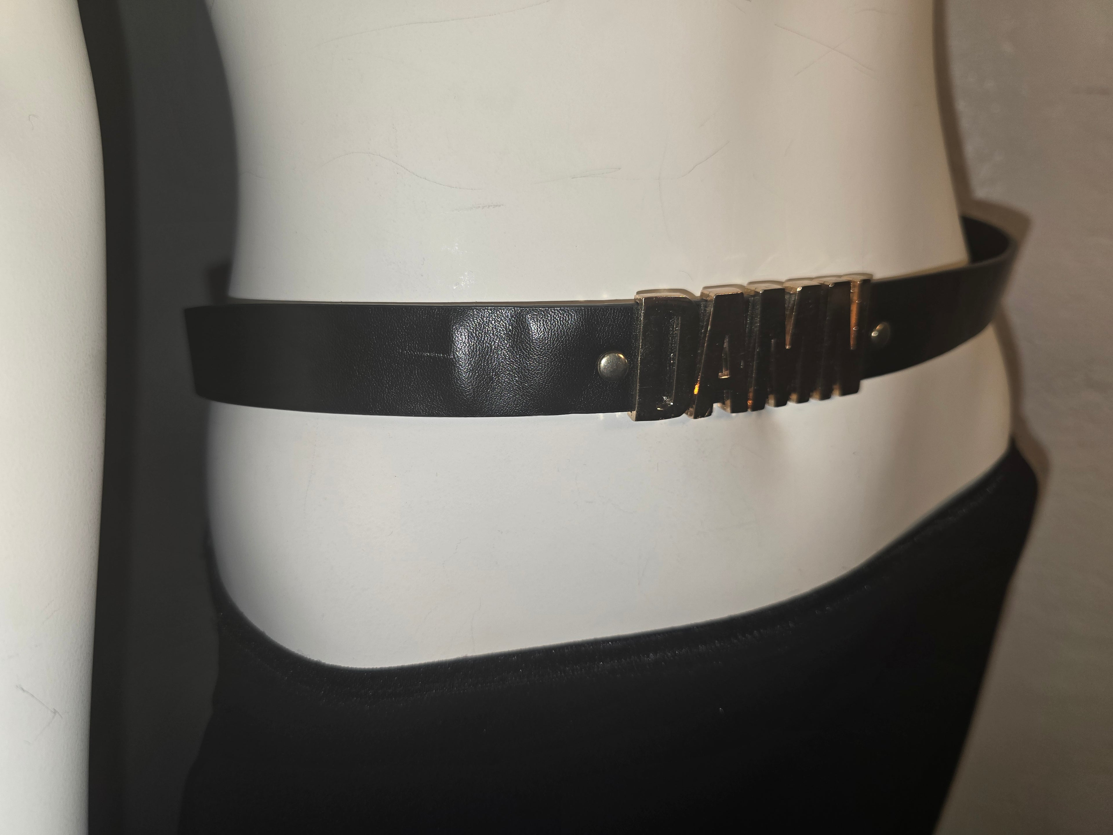 Deena & Ozzy "DAMN" leather belt