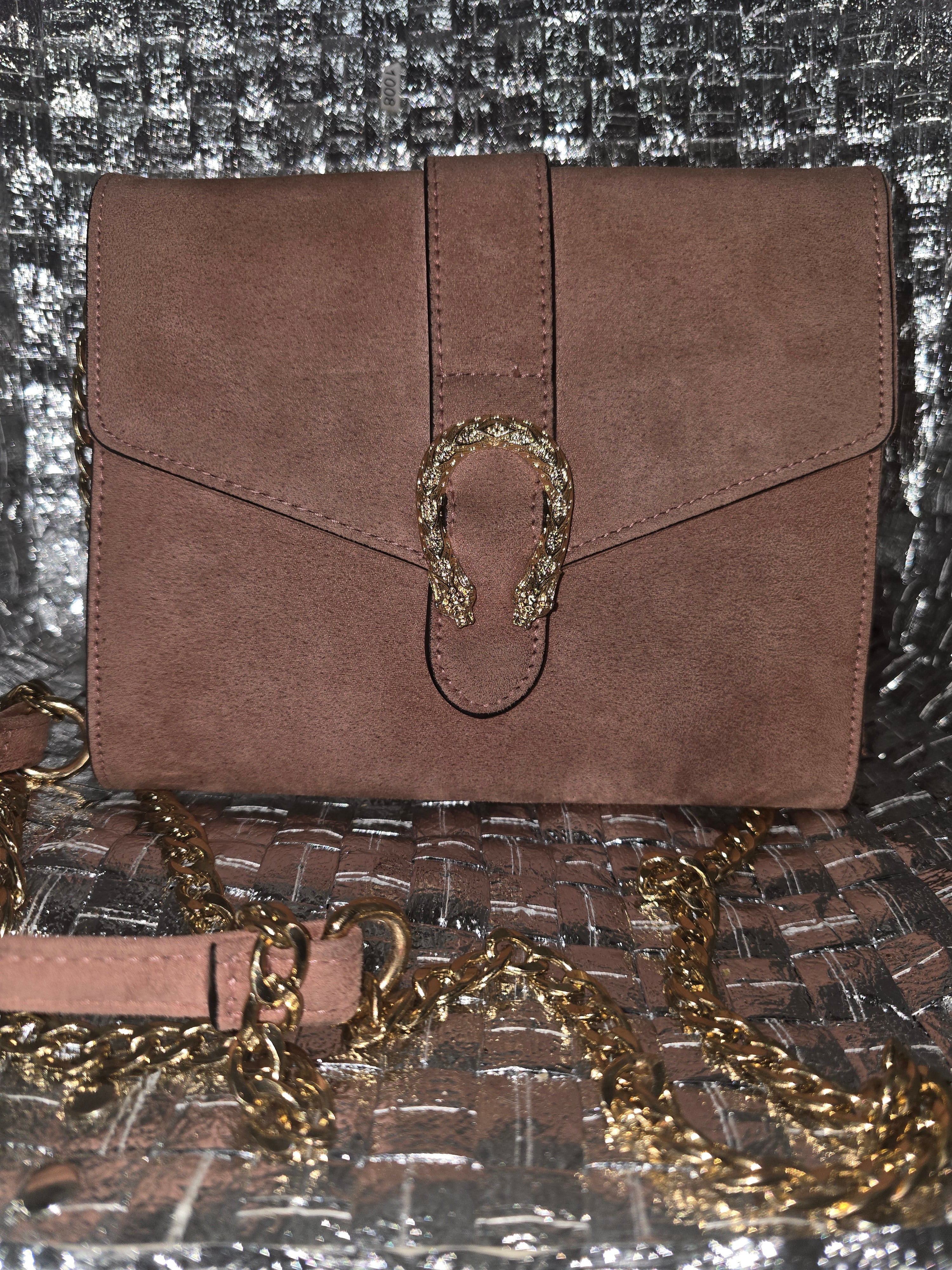 Big Buddha Faux Suede Crossbody purse