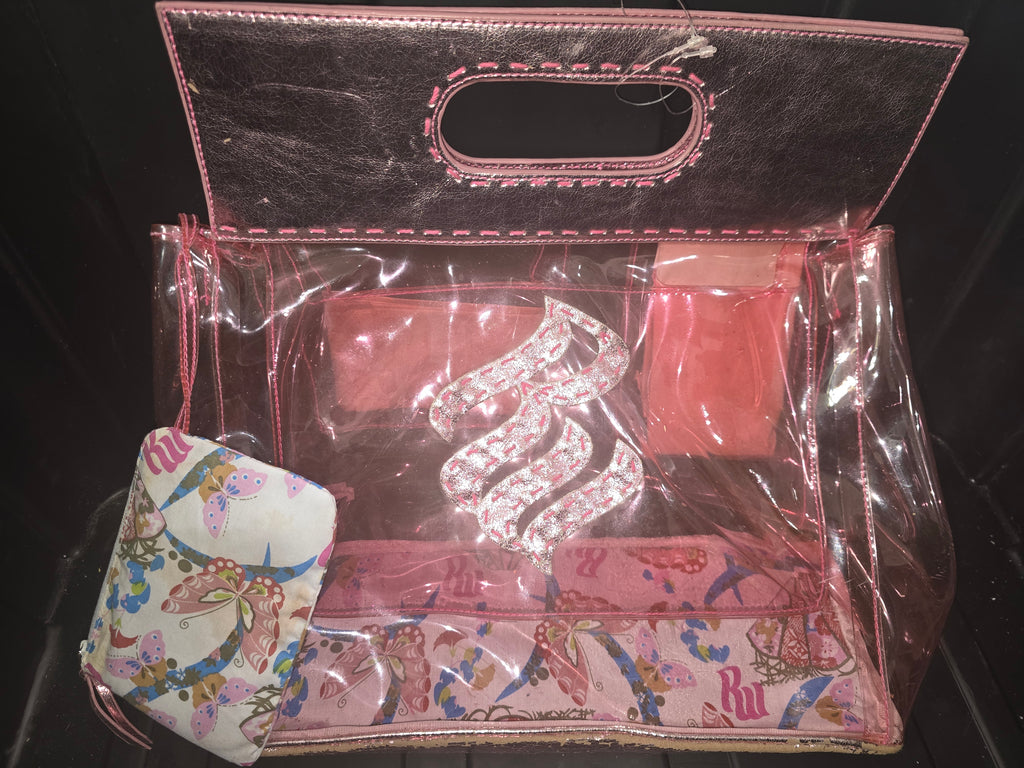 Rare Vintage Roca ware Transparent Handbag