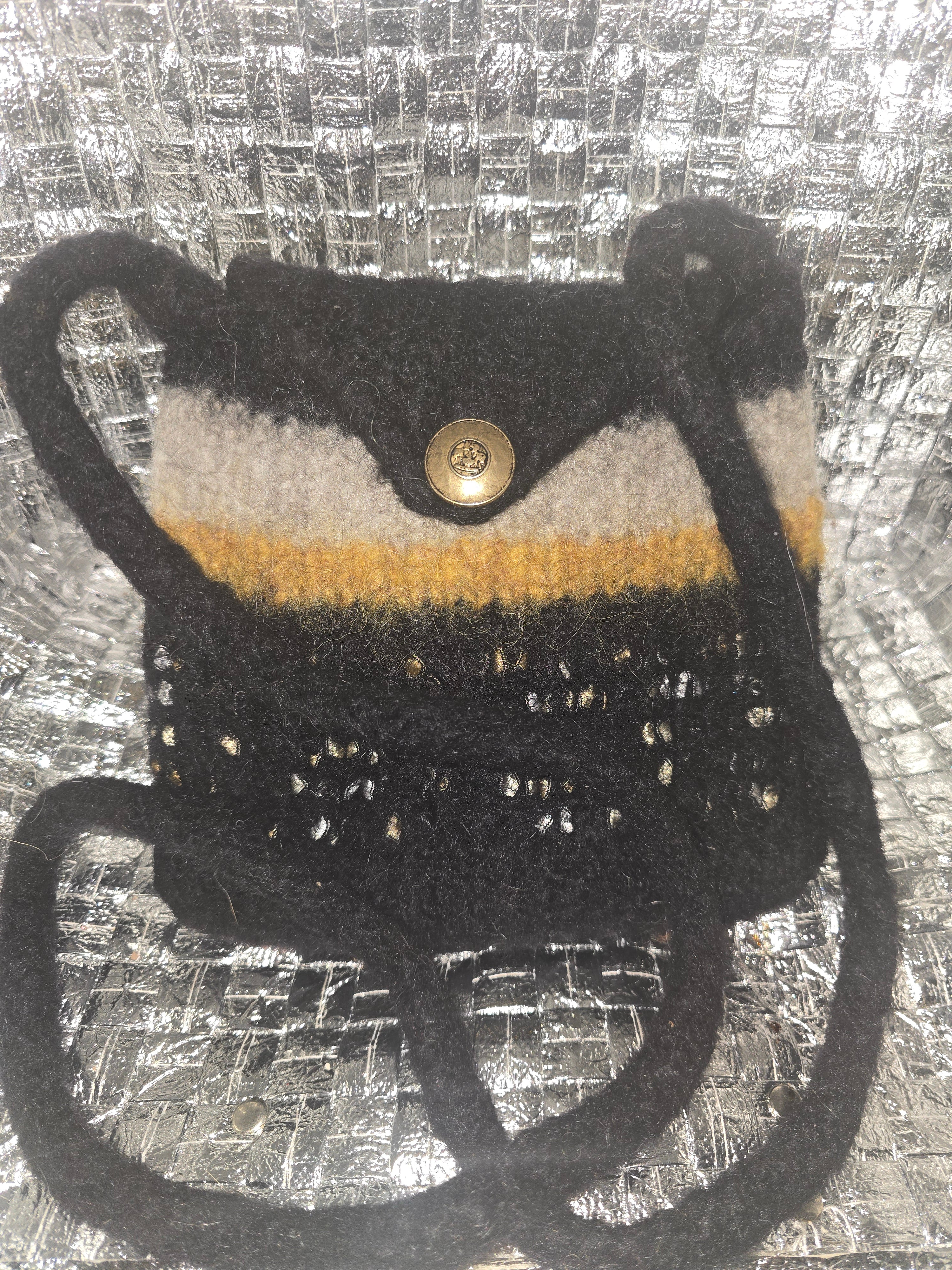 Wool Crossover Purse