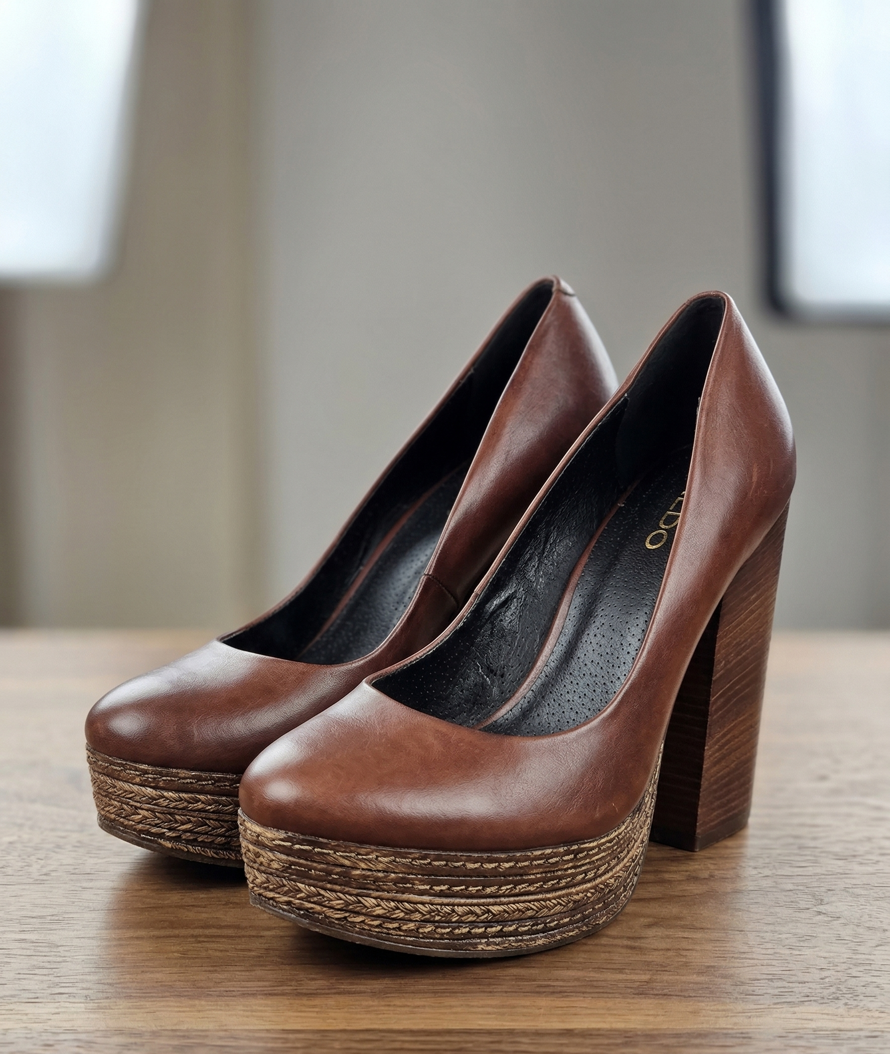 brown heels