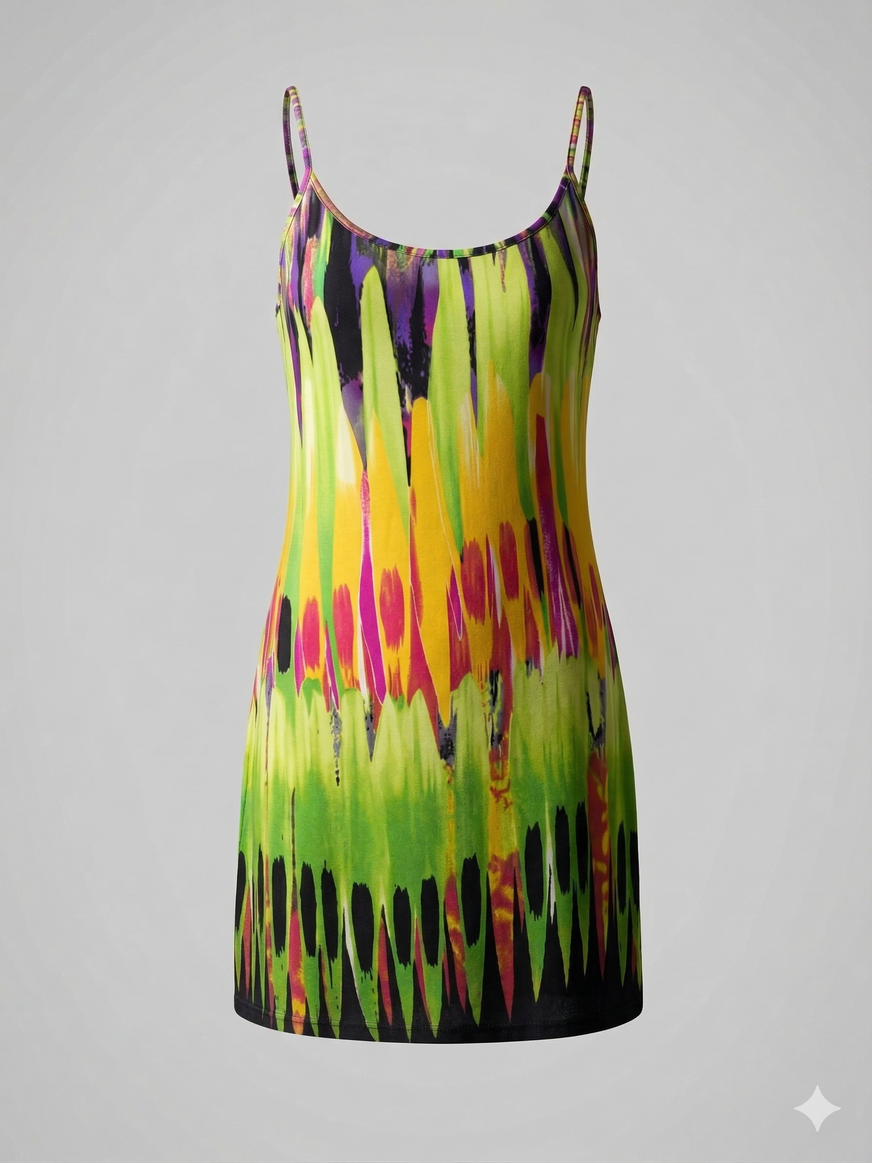 Multi-colored Mini Dress
