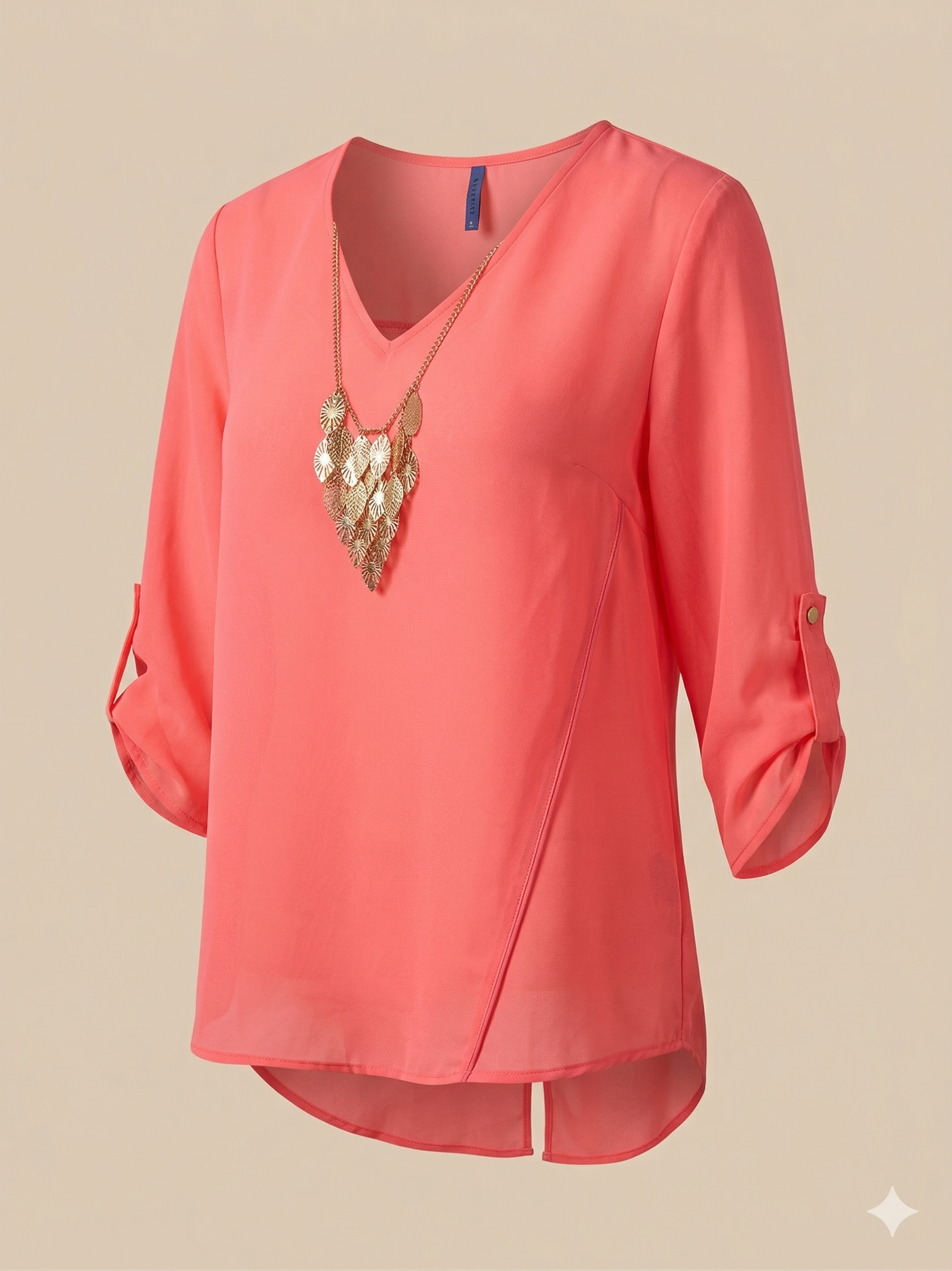 Bluebell hot pink sheer blouse/
