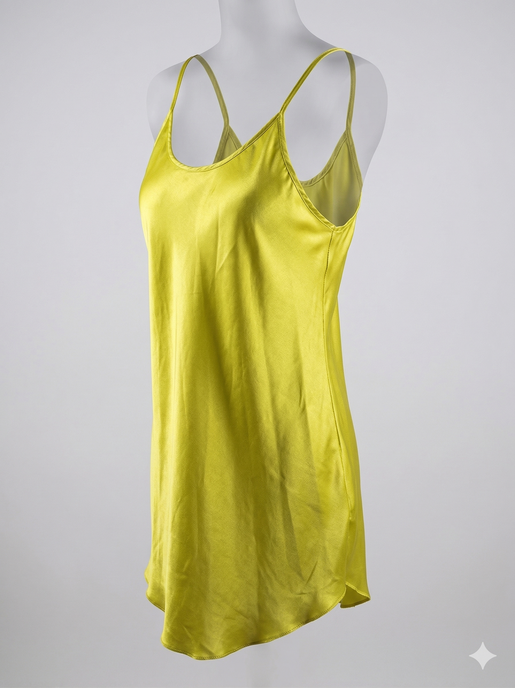 Yellow silk dress/gown