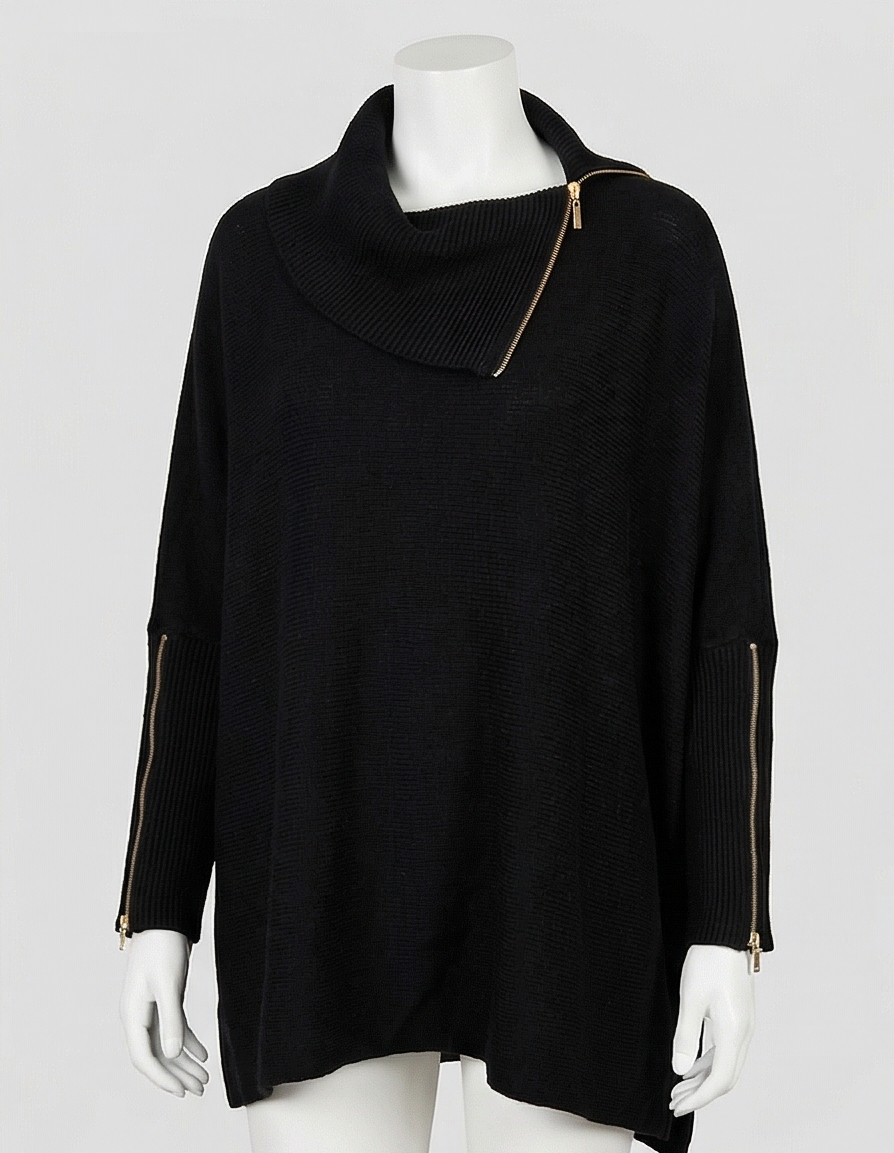 Black sweater blouse