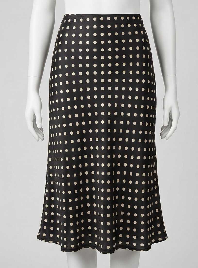 Ticci Tonetto Long polka dot skirt